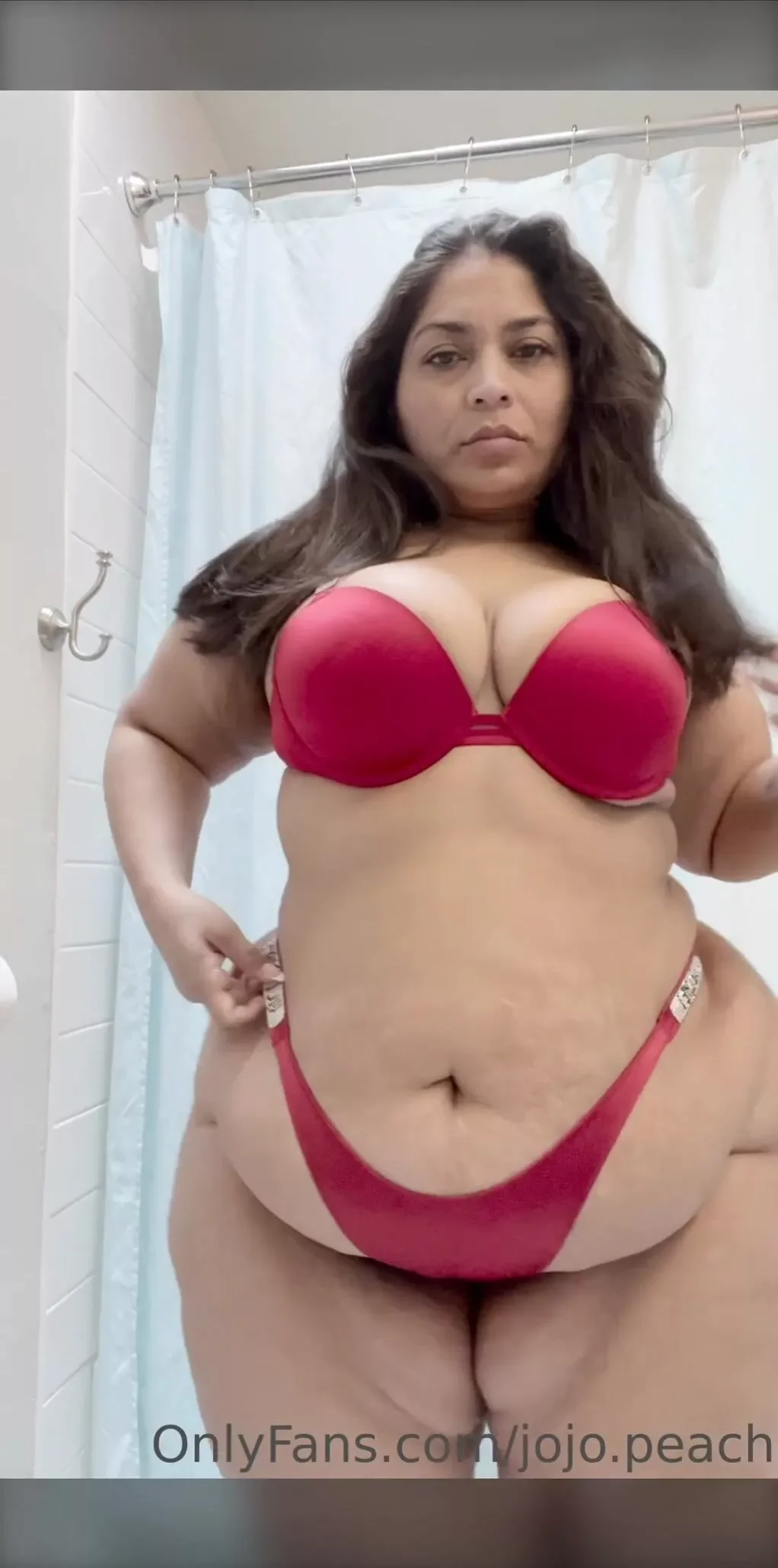Watch Jojo.peach Mexican BBW Teasing With Big Tits OnlyFans Video image